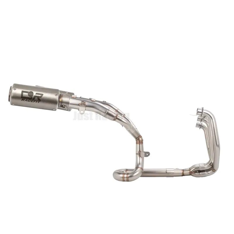 Línea de escape completa Racefit para ZXMOTO 500RR: colector 4 en 1 y silenciador